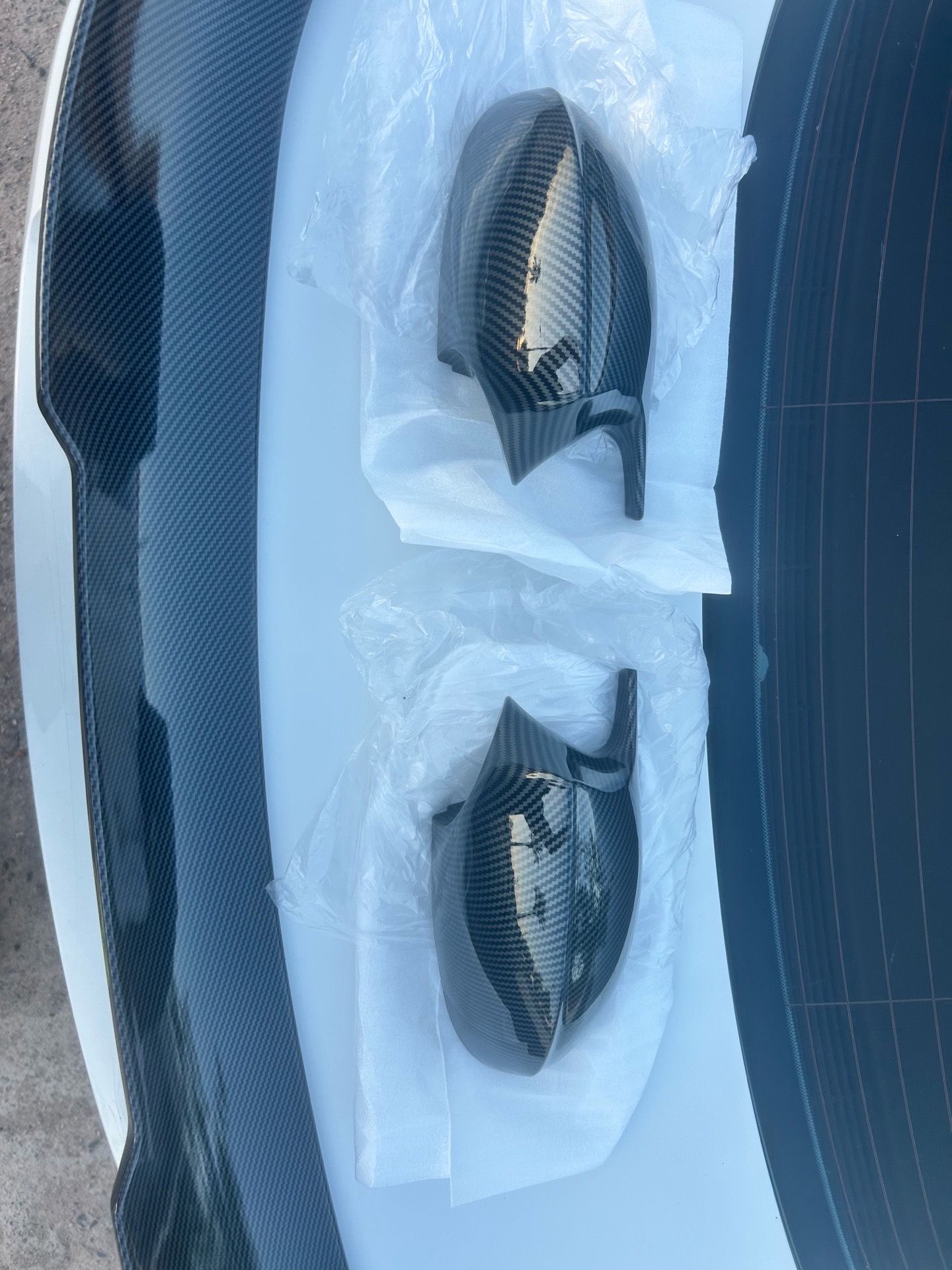 M3 carbon fiber mirror caps