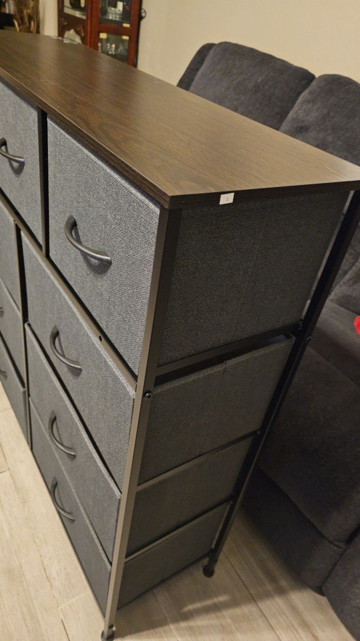 Dark Grey 9 Drawer Dresser