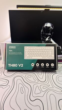 Epomaker TH80 V2 75% Hot Swappable RGB Mechanical Keyboard New Sealed