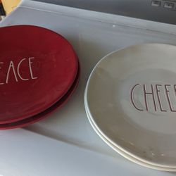 Rae Dunn Decor Plates Christmas
