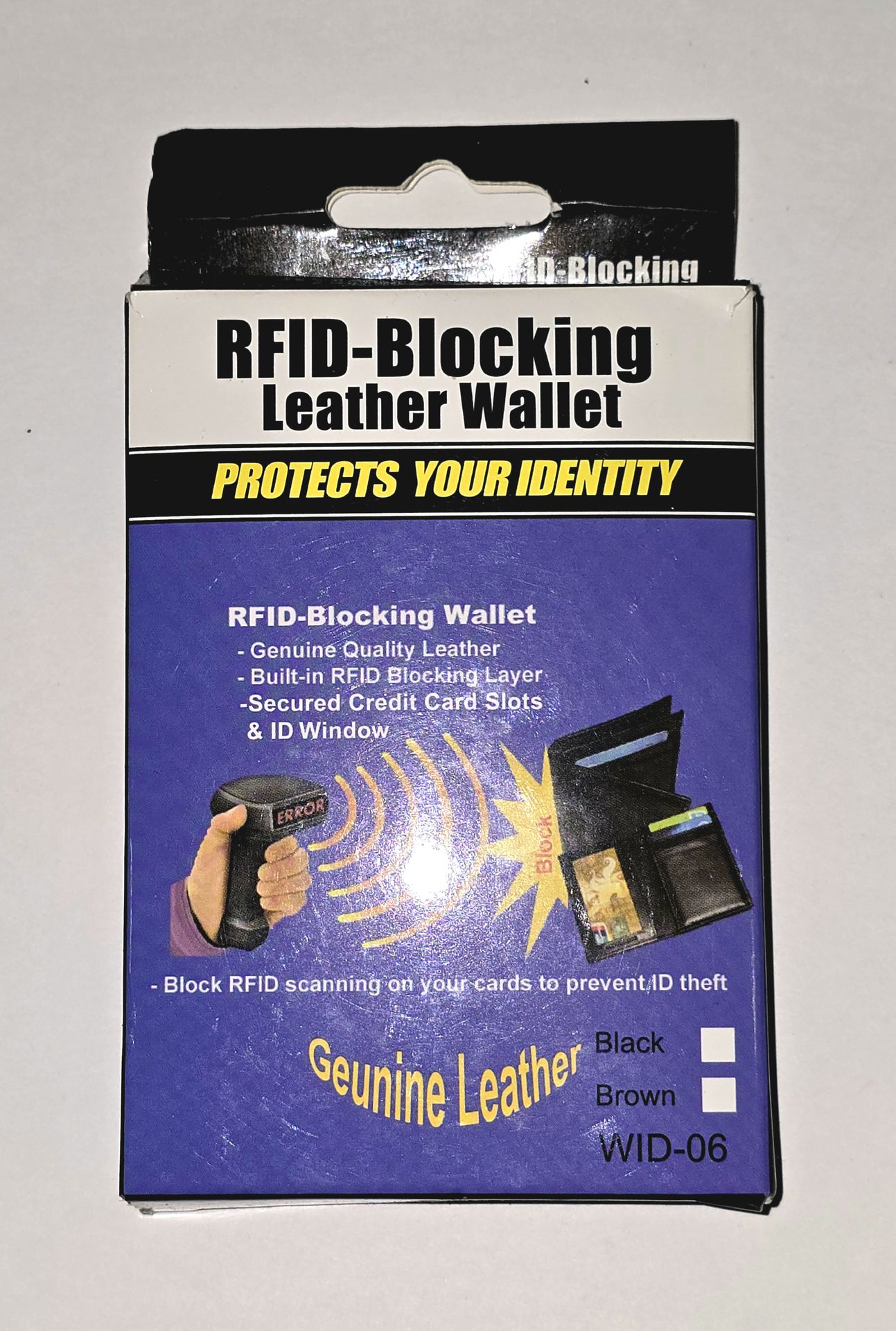 Brand New Leather RFID Blocking Wallet