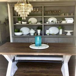 NEW Custom Beautiful Solid Wood Dining Table & Bench PICK UP TODAY!!