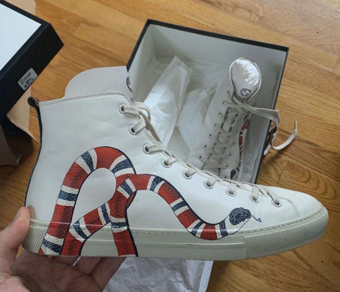 Gucci Snake high top Sz:12 100% authentic