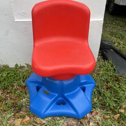 Vintage Discontinued Little Tikes Swivel Desk Chair Childrens Kids Infant Toddler Play