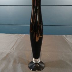 Sleek Black Glass Bud Vase Cup Cys Excel Glassware