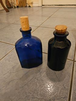 2 Piece Colbert Blue Glass Ware