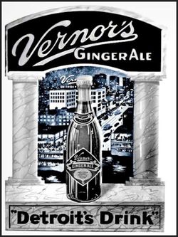 VINTAGE VERNOR'S ADVERTISEMENT PICTURE
