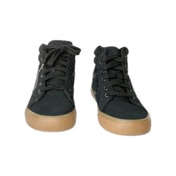 Wonder Nation Mid High-Top Sneakers, Black, US Size 5