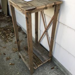 Handcrafted Tall Table.     $30 Cash.     South Austin.    