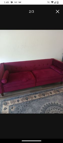 Velvet sofa