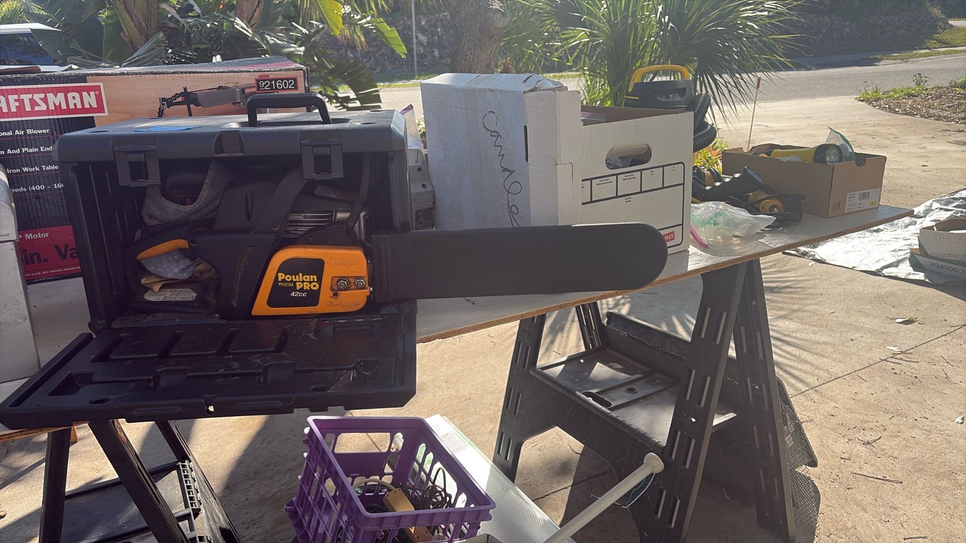 Chain Saw Gas Powered With Case