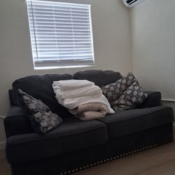 Full Size Couch With love Seat And Pillows
