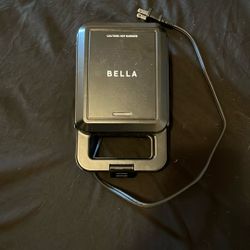 A hot sandwich maker and a microwave