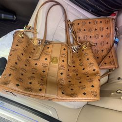 MCM Purse With Bonus Bag 100% Authentic 