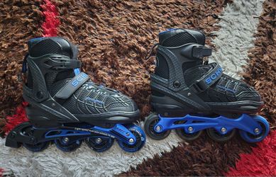 Schwinn Roller Blade ABEC 7 Black Blue Mens Inline 76mm Rollerblades Size 6-7