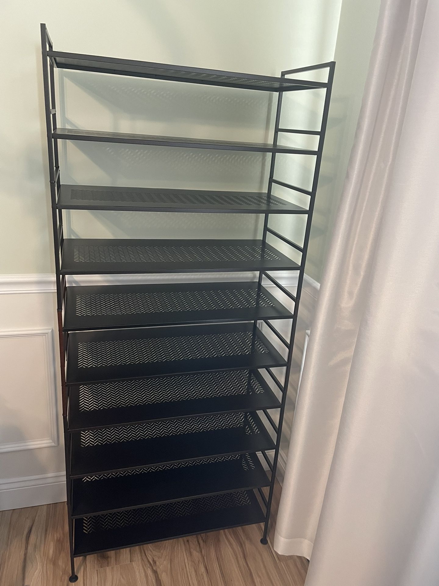 Stacking Shoe Rack Bronze Metal. Seville Classics