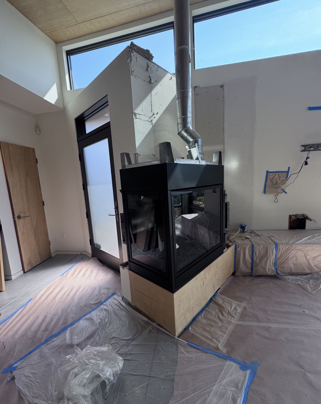 Gas Corner Fireplace!