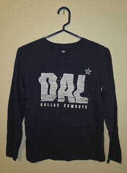 NFL - Dallas Cowboys - T-Shirt - Boys - Medium - Long Sleeve - Cotton - Navy
