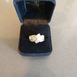 14K Diamond Cocktail Ring 