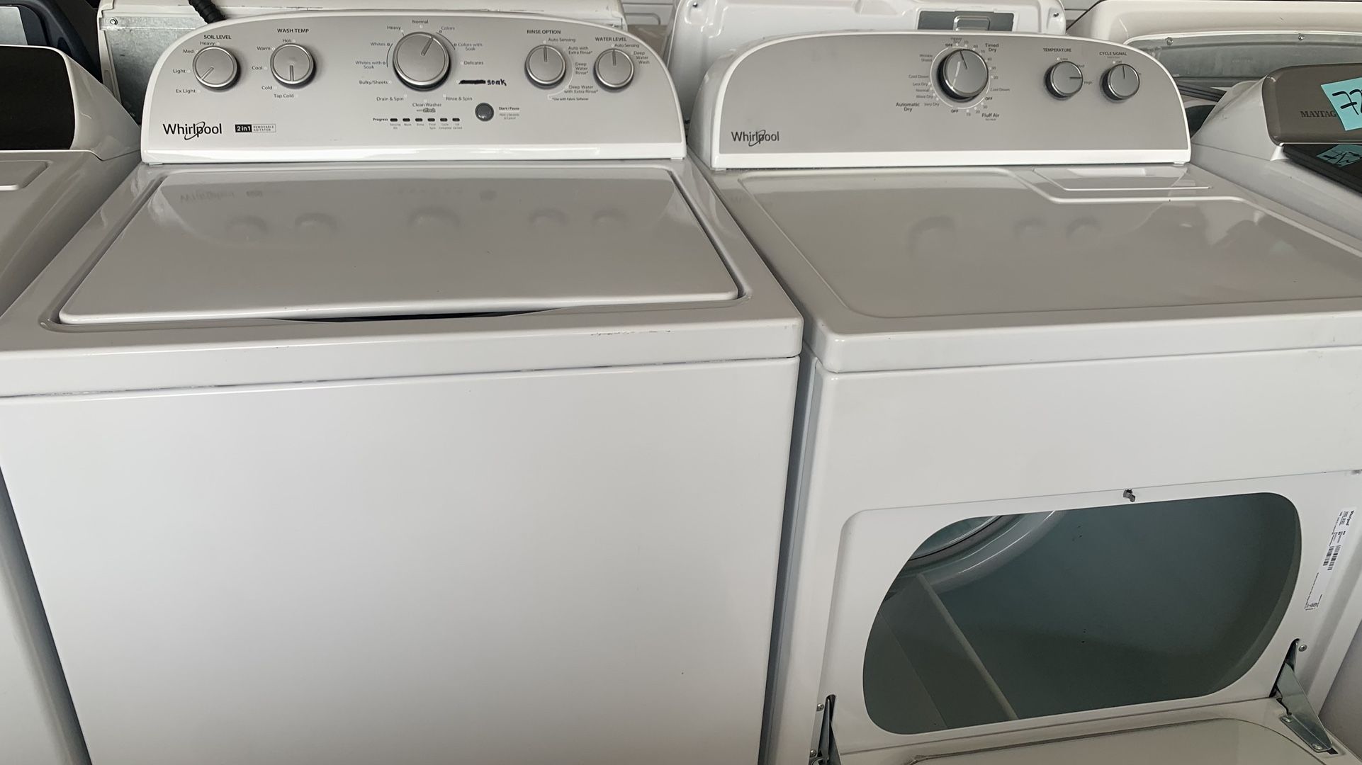 WASHER AND DRYER