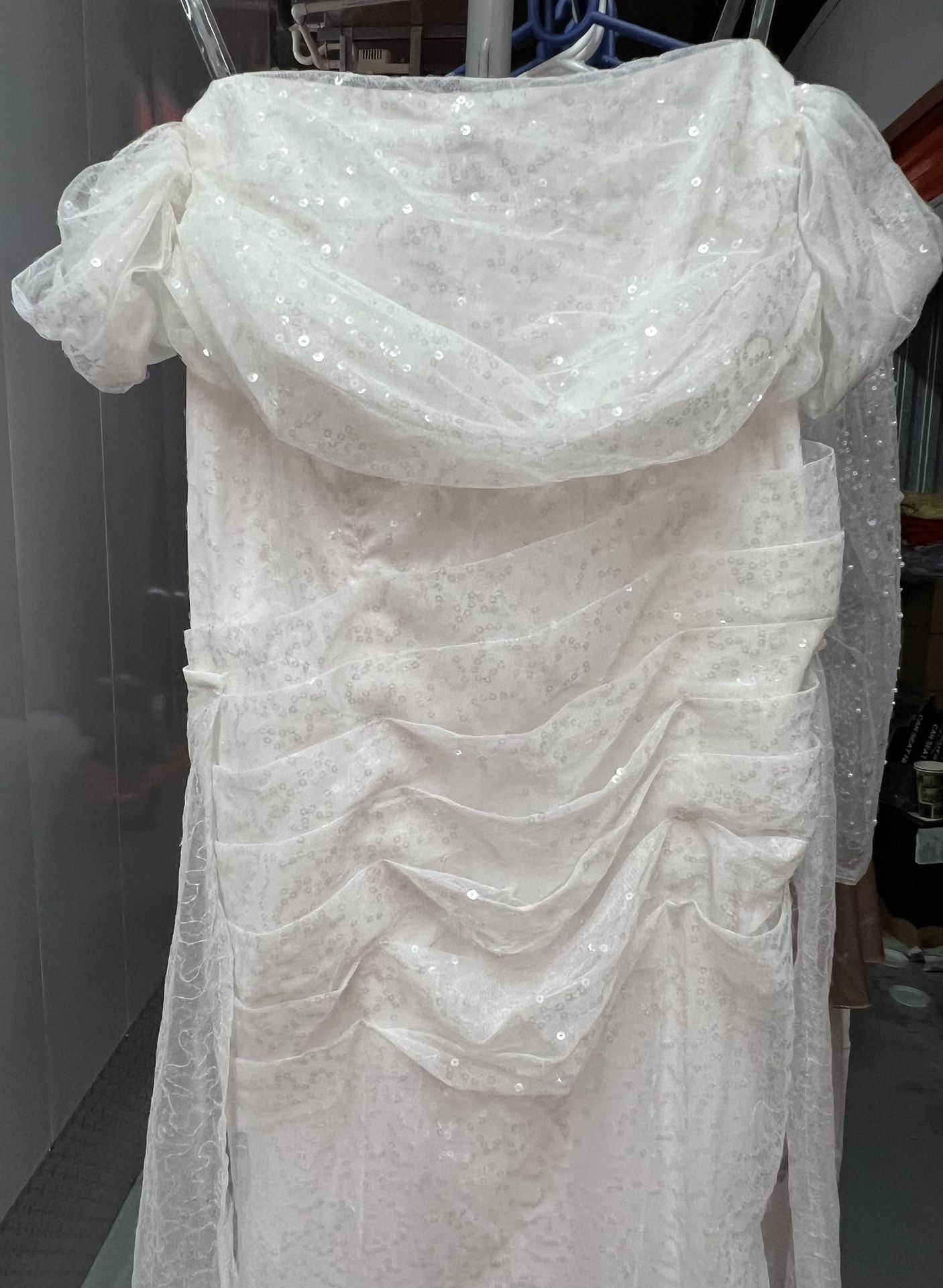 Off Shoulder Wedding Dress
