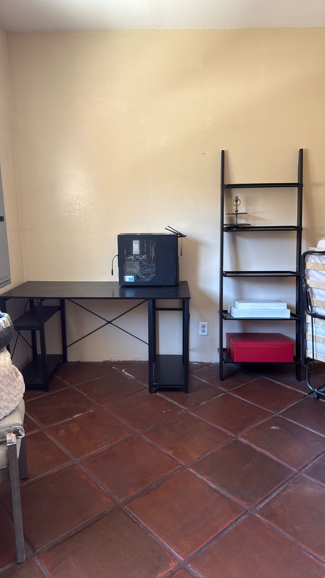 Free Office Table And Ladder Shelf