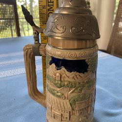   VTG German Style Lidded Musical Beer Stein Made In Japan