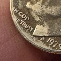 Misprinted 1975 Dime 