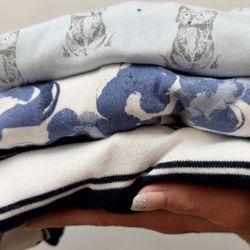 Burt’s Bees Baby Bundle NEWBORN (3) – Organic Cotton (Like New)