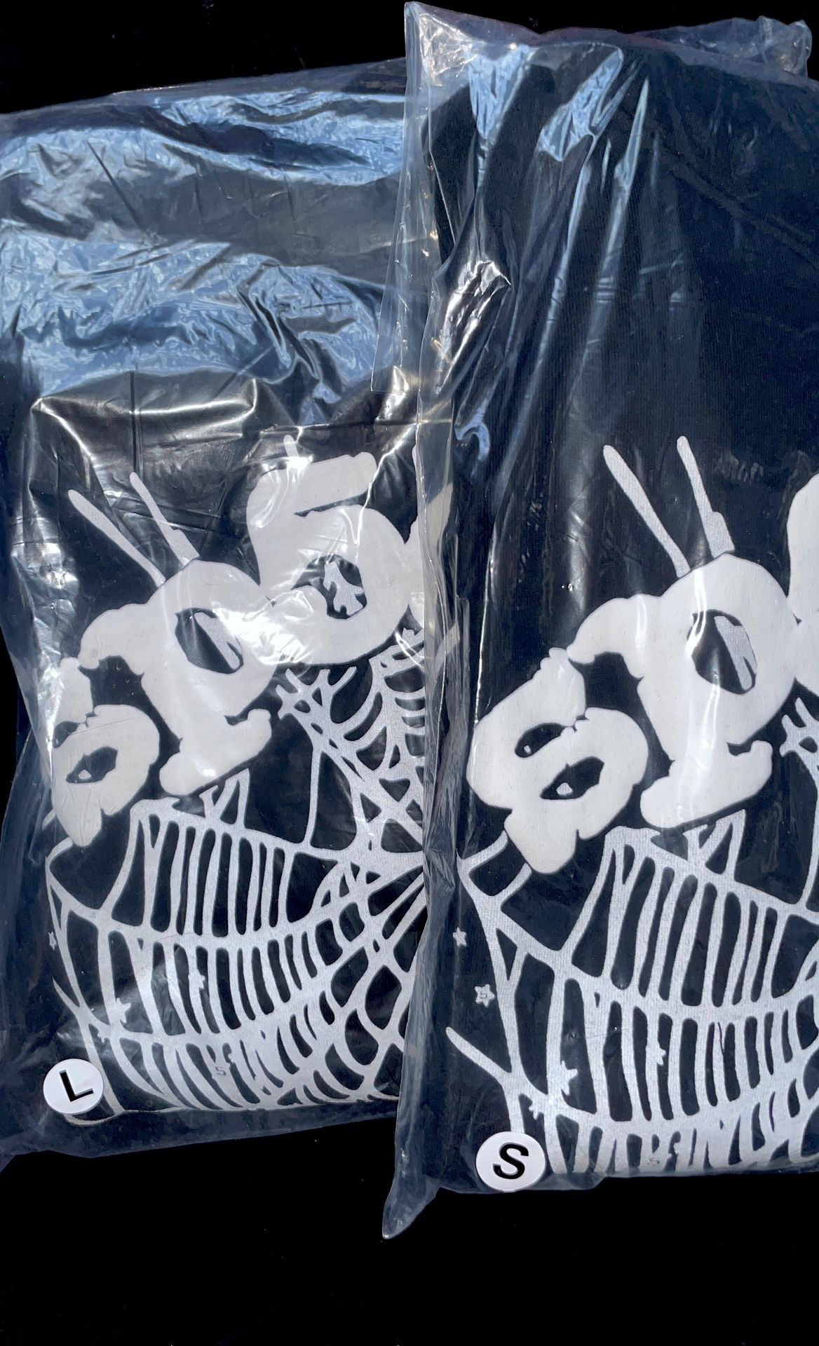 Black And White Spider Hoodie Sizes Large And Small