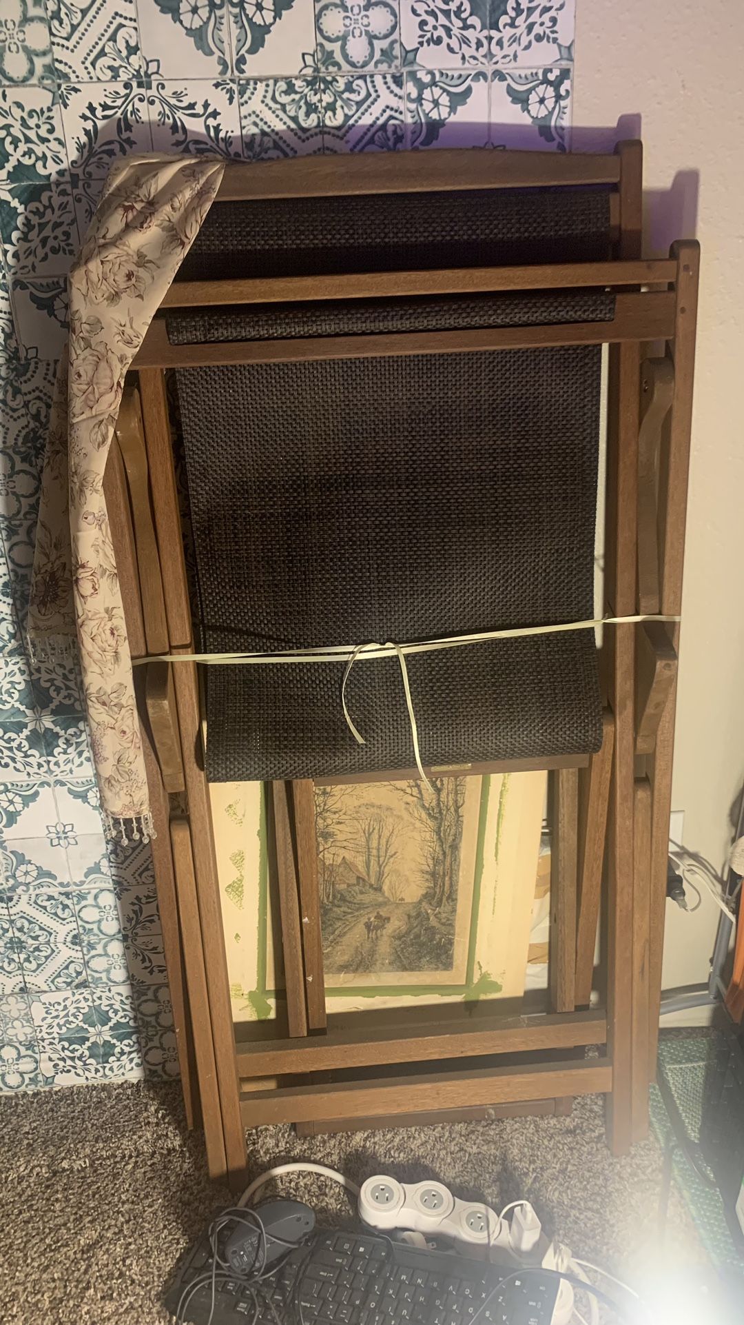 Never Used Outside Lounge Recliner And Foot Stool