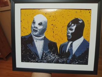 El Santo y Blue Demon Lucha Libre Framed 8x10 Artwork print