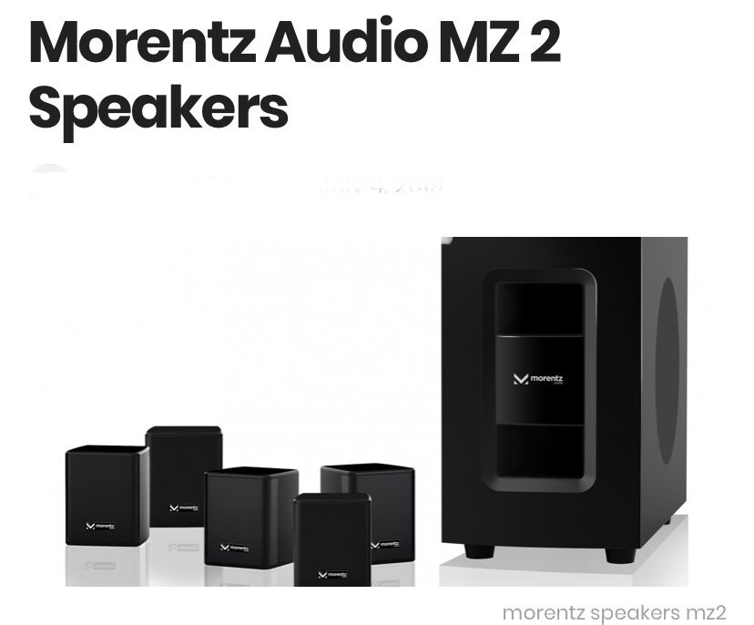 Morentz MZ2 Home Theater System platinum series