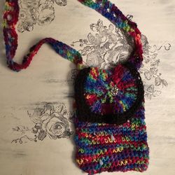 Crochet Rainbow Purse
