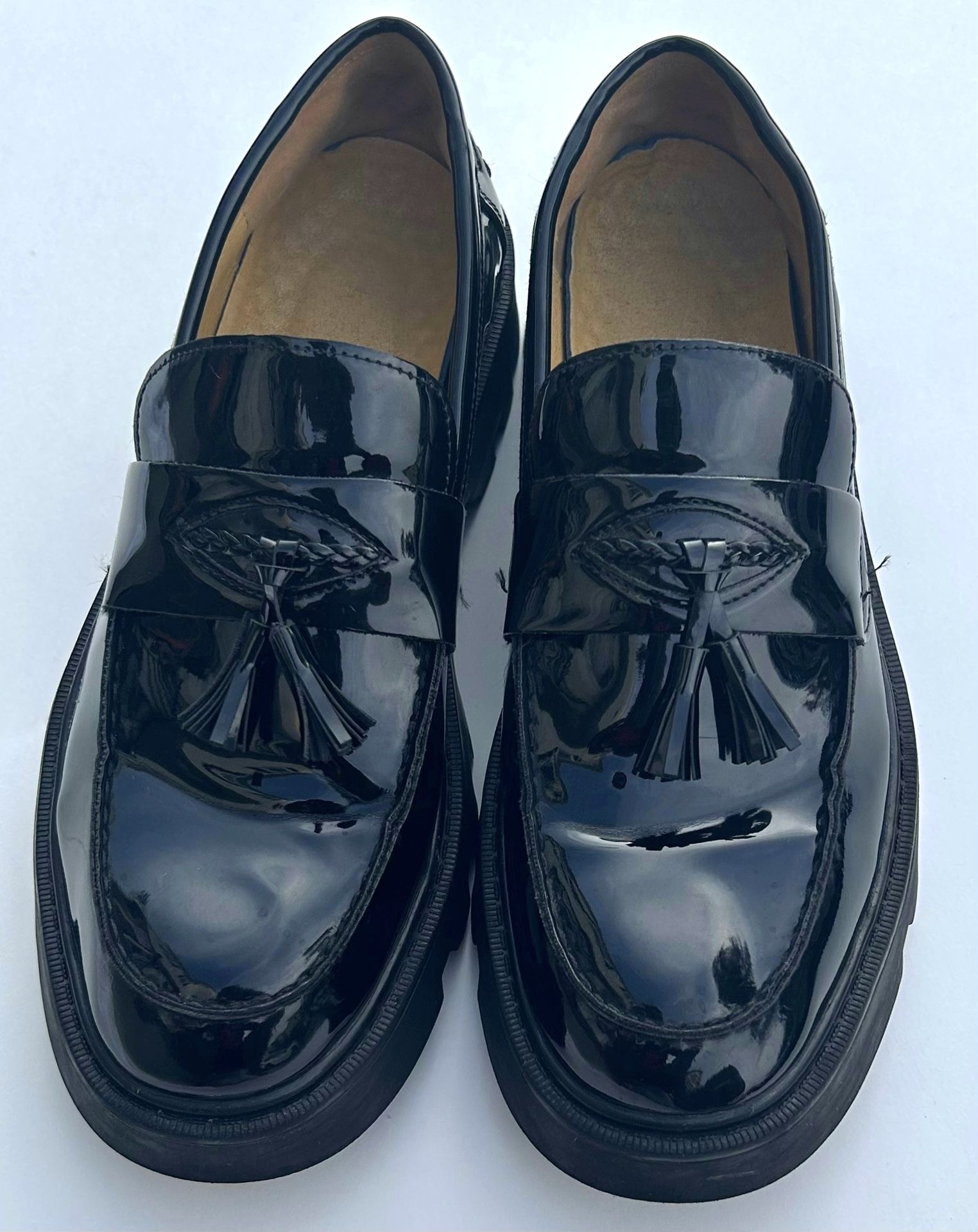 Pre-owned Leather Loafers - Size 10.5