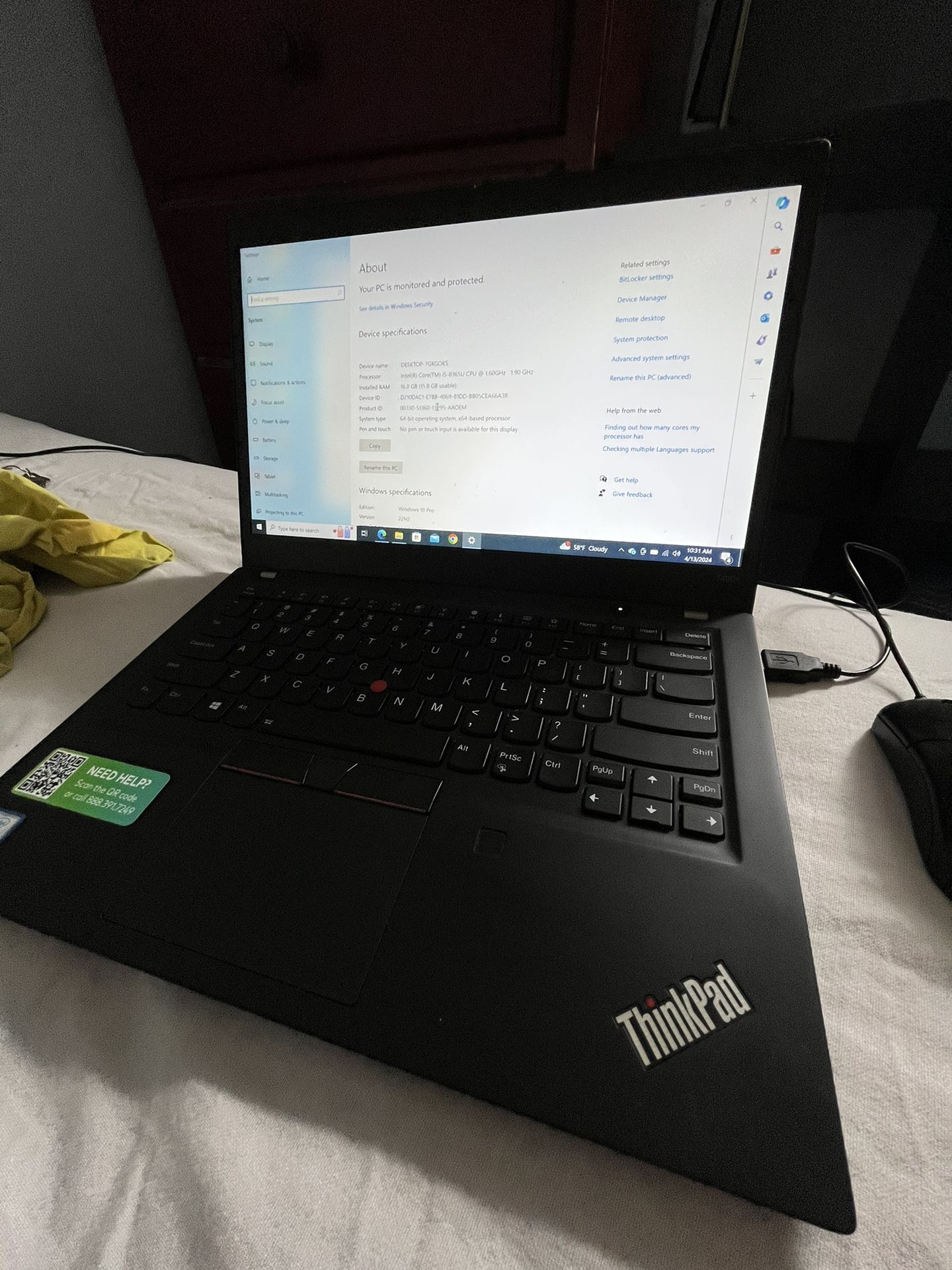 Laptop Lenovo Thinkpad 