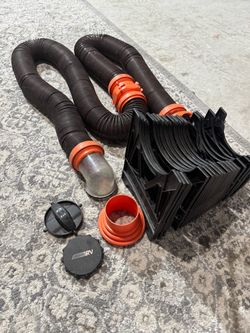 Camco RV sewer hose, support and fittings