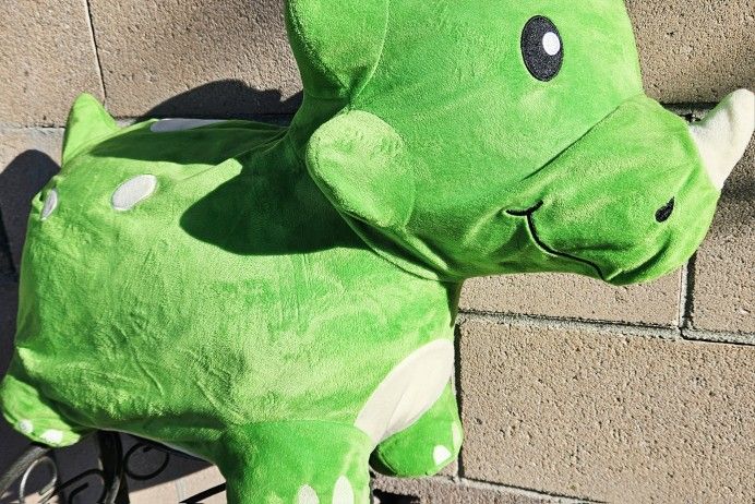 KIDS BOUNCY DINOSAUR PLUSH TOY