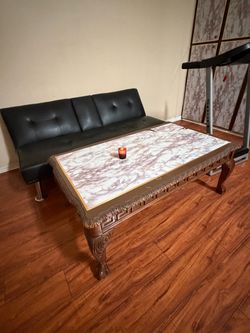 Couch with a table