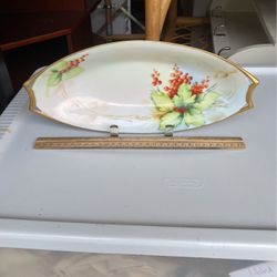 Antique Porcelain Relish / Celery Dish