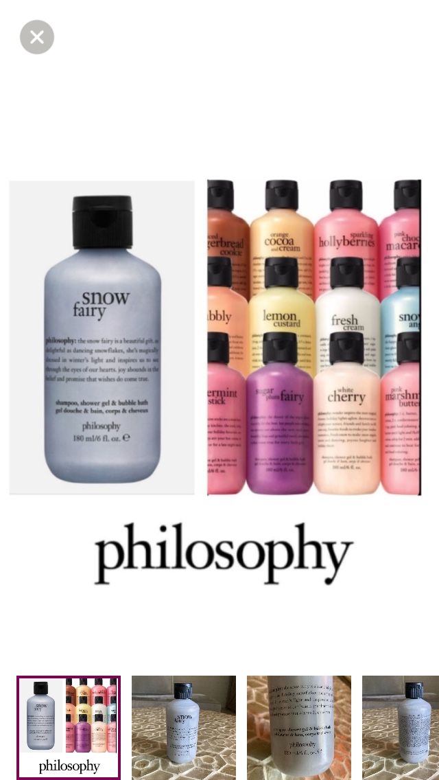 NEW! Philosophy - 6 oz Snow Fairy Shower Gel/Bubble Bath
