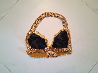 Black/Gold Top for Belly Dancing from Brazil