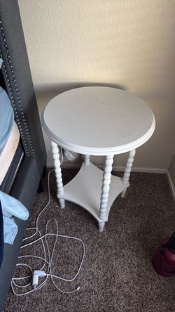 White Accent/ side table