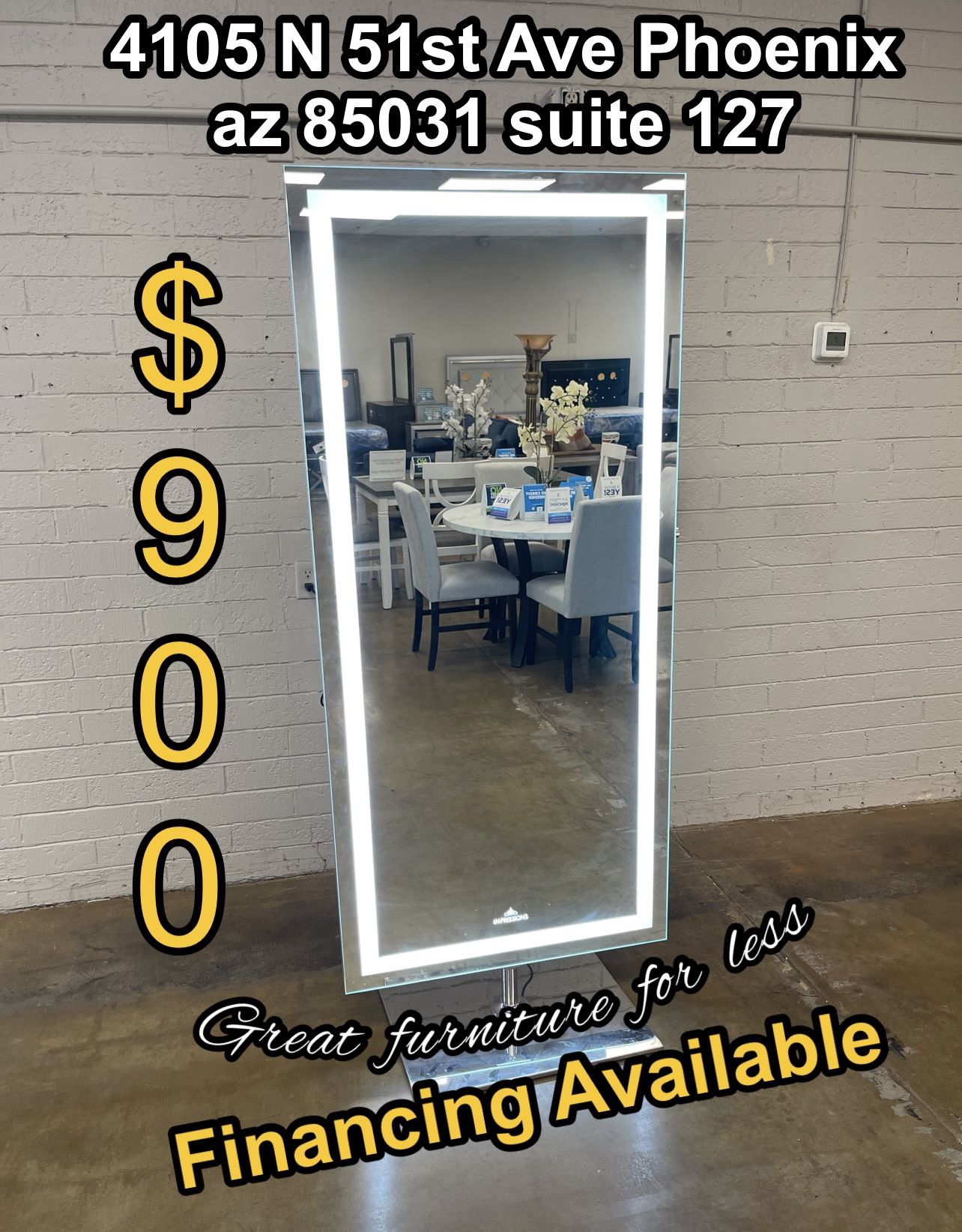 Impressions Tall Mirror Brand New