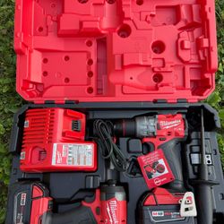M18 FUEL 18V Lithium-Ion Brushless Cordless Hammer Drill and Impact Driver Combo Kit (2-Tool) with 2 Batteries