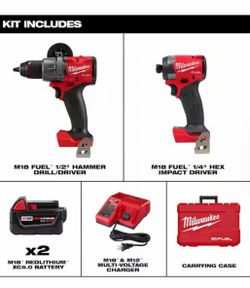 Brand new 18 v fuel combo set