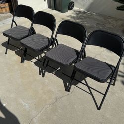 Set of Four Folding Chairs