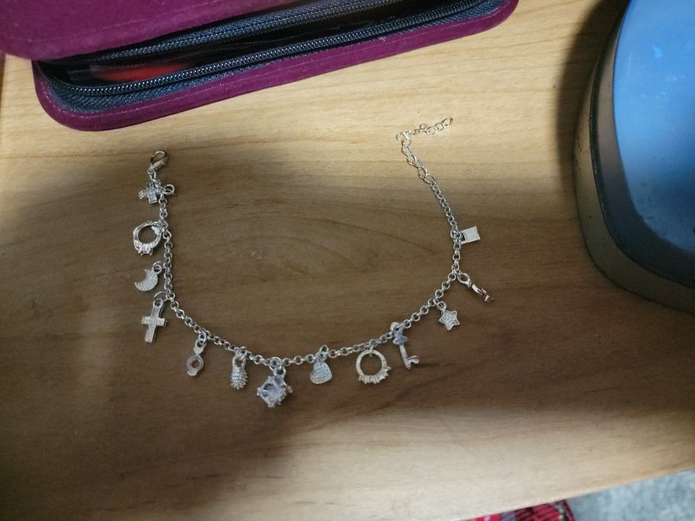 8 Inch Sterling Silver Charm Bracelet Sterling Silver