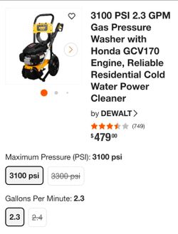 Dewalt power washer