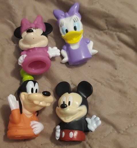 Finger Puppets Mickey Mouse & Friends Lot Of 4